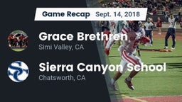 Recap: Grace Brethren  vs. Sierra Canyon School 2018