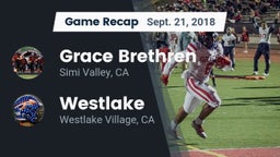 Recap: Grace Brethren  vs. Westlake  2018