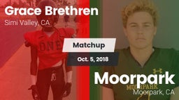 Matchup: Grace Brethren  vs. Moorpark  2018