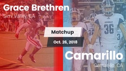 Matchup: Grace Brethren  vs. Camarillo  2018