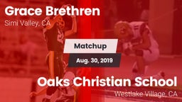 Matchup: Grace Brethren  vs. Oaks Christian School 2019