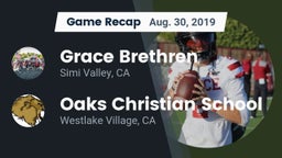 Recap: Grace Brethren  vs. Oaks Christian School 2019