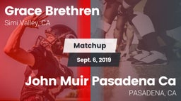 Matchup: Grace Brethren  vs. John Muir Pasadena Ca 2019