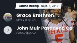 Recap: Grace Brethren  vs. John Muir Pasadena Ca 2019