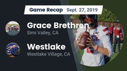Recap: Grace Brethren  vs. Westlake  2019