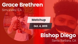 Matchup: Grace Brethren  vs. Bishop Diego  2019