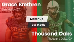 Matchup: Grace Brethren  vs. Thousand Oaks  2019