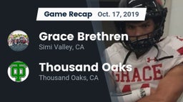 Recap: Grace Brethren  vs. Thousand Oaks  2019