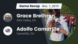 Recap: Grace Brethren  vs. Adolfo Camarillo  2019