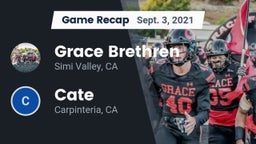 Recap: Grace Brethren  vs. Cate  2021