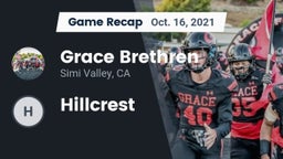 Recap: Grace Brethren  vs. Hillcrest  2021