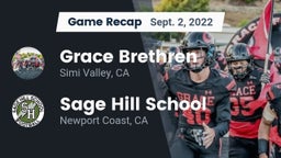 Recap: Grace Brethren  vs. Sage Hill School 2022