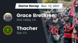 Recap: Grace Brethren  vs. Thacher  2021