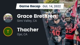 Recap: Grace Brethren  vs. Thacher  2022