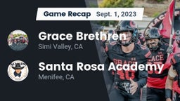 Recap: Grace Brethren  vs. Santa Rosa Academy 2023