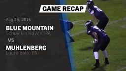 Recap: Blue Mountain  vs. Muhlenberg  2016