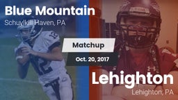 Matchup: Blue Mountain vs. Lehighton  2017