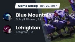Recap: Blue Mountain  vs. Lehighton  2017