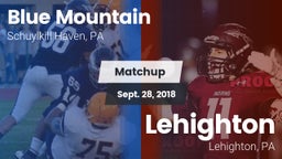 Matchup: Blue Mountain vs. Lehighton  2018