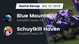 Recap: Blue Mountain  vs. Schuylkill Haven  2018