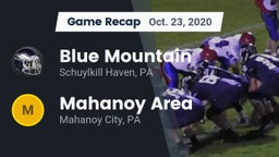 Recap: Blue Mountain  vs. Mahanoy Area  2020