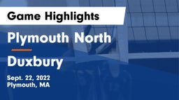 Plymouth North  vs Duxbury  Game Highlights - Sept. 22, 2022