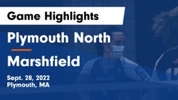 Plymouth North  vs Marshfield  Game Highlights - Sept. 28, 2022
