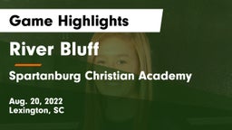 River Bluff  vs Spartanburg Christian Academy  Game Highlights - Aug. 20, 2022