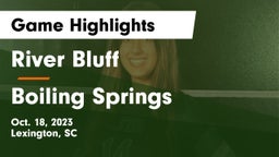 River Bluff  vs Boiling Springs  Game Highlights - Oct. 18, 2023