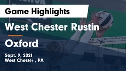 West Chester Rustin  vs Oxford  Game Highlights - Sept. 9, 2021