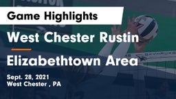 West Chester Rustin  vs Elizabethtown Area  Game Highlights - Sept. 28, 2021