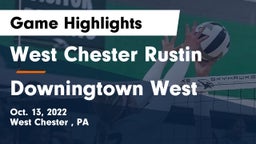 West Chester Rustin  vs Downingtown West  Game Highlights - Oct. 13, 2022