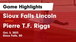 Sioux Falls Lincoln  vs Pierre T.F. Riggs  Game Highlights - Oct. 3, 2023