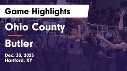 Ohio County  vs Butler  Game Highlights - Dec. 30, 2023