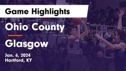 Ohio County  vs Glasgow  Game Highlights - Jan. 6, 2024
