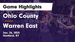 Ohio County  vs Warren East  Game Highlights - Jan. 26, 2024