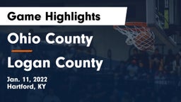 Ohio County  vs Logan County  Game Highlights - Jan. 11, 2022