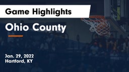 Ohio County  Game Highlights - Jan. 29, 2022