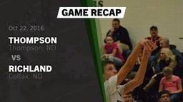 Recap: Thompson  vs. Richland  2016