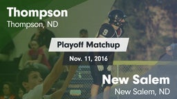 Matchup: Thompson vs. New Salem  2016