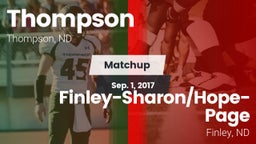Matchup: Thompson vs. Finley-Sharon/Hope-Page  2017