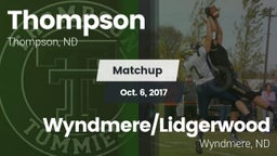 Matchup: Thompson vs. Wyndmere/Lidgerwood  2017