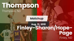 Matchup: Thompson vs. Finley-Sharon/Hope-Page  2018