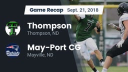 Recap: Thompson  vs. May-Port CG  2018