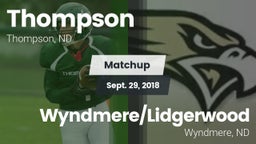 Matchup: Thompson vs. Wyndmere/Lidgerwood  2018