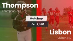 Matchup: Thompson vs. Lisbon  2019