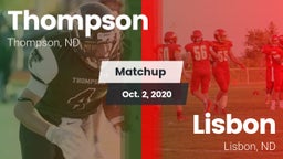 Matchup: Thompson vs. Lisbon  2020