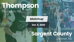 Matchup: Thompson vs. Sargent County 2020