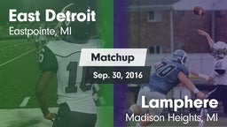 Matchup: East Detroit High vs. Lamphere  2016