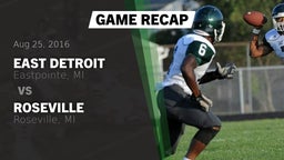 Recap: East Detroit  vs. Roseville  2016